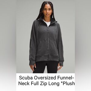 Lululemon Scuba oversized plush funnel neck full zip